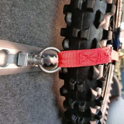 Close up of Wheel Strap
