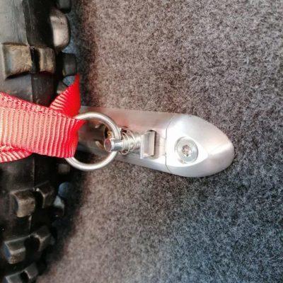 Close up of Wheel Strap