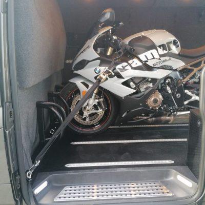 loaded bikes motorbike van rack 55