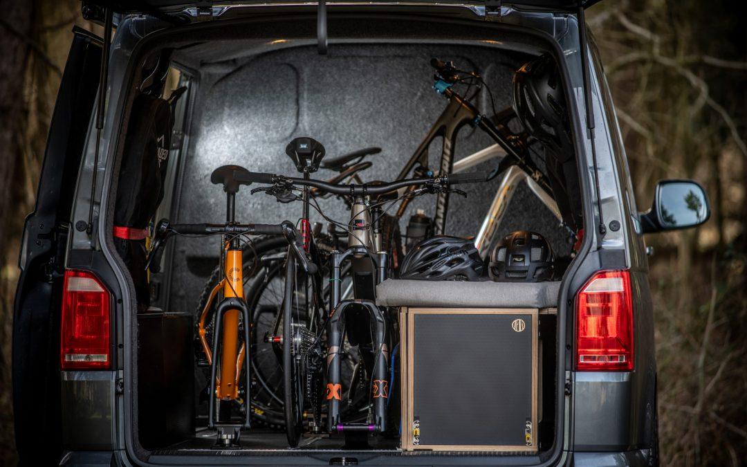 Loaded Bikes five bikes and a bench inside a SWB van (5)