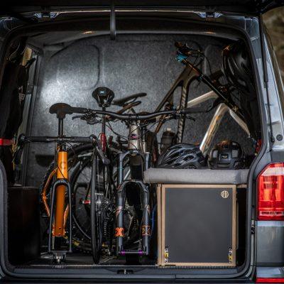 Loaded Bikes five bikes and a bench inside a SWB van (5)