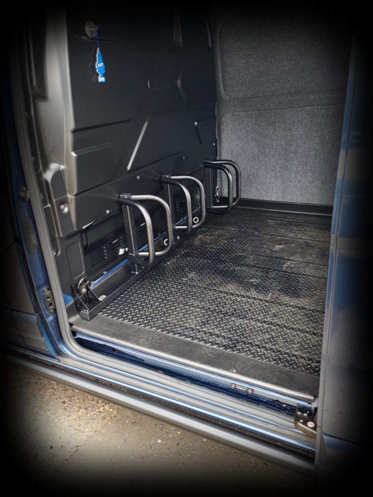 Ford Transit Custom Van Bike Rack - Loaded Bikes