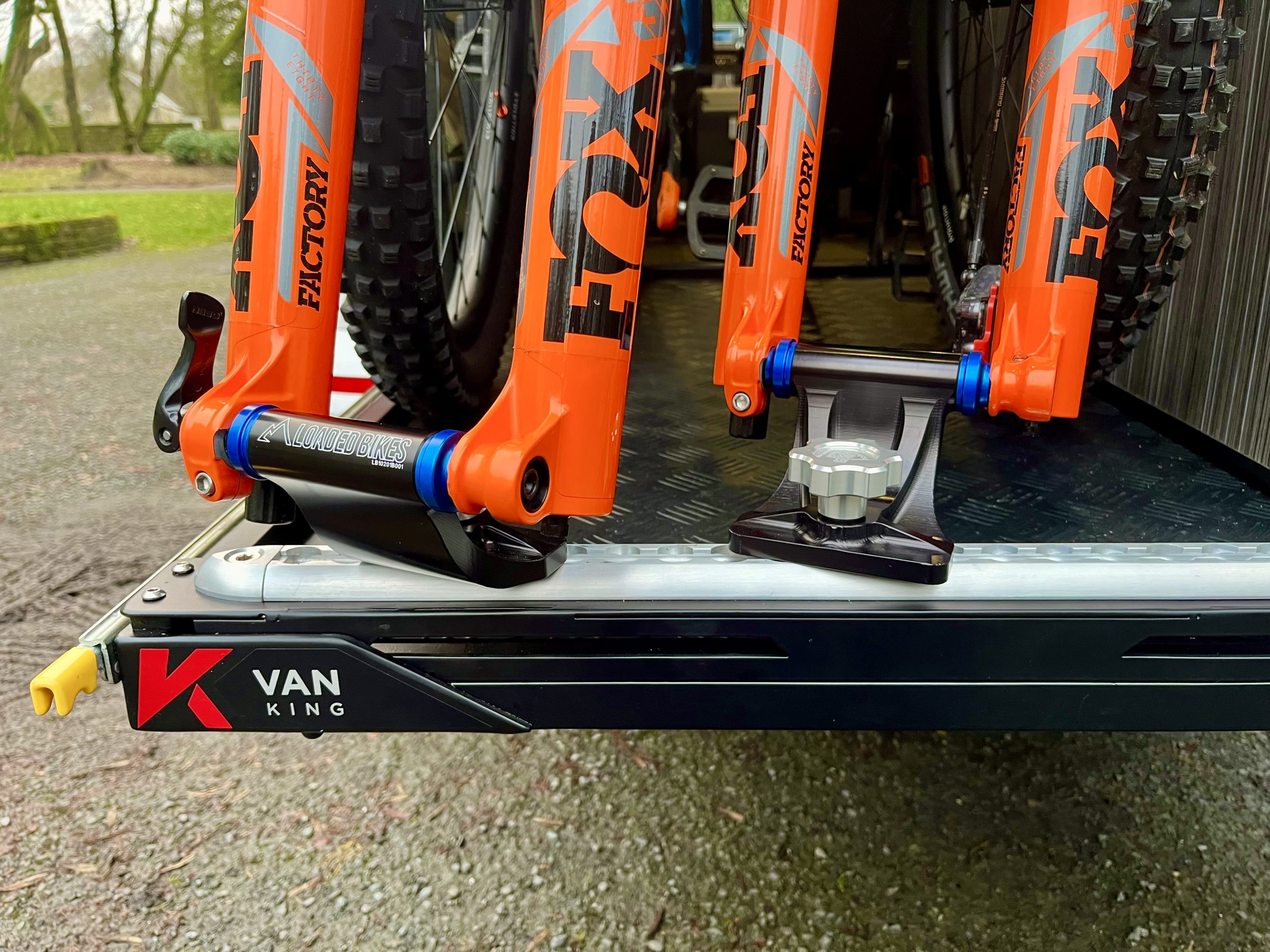 Loaded Bikes fork mounts on VAN King Steel Slider